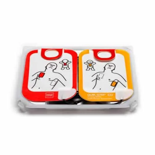 LIFEPAK CR2 replacement electrode pads in their sealed pack